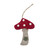 Red & White Felt Toadstool Hanging Decoration (8.5cm H)