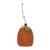Orange Autumn Felt Pumpkin Hanging Decoration (10cm H)