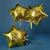 Gold Eid Mubarak Mini Star Wands (23cm) (5Pk)