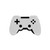 White & Black Controller Shaped Paper Plates (8Pk)