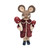 Mouse with Burgundy Robe Decorative Figure with Toadstools (45cm H)