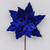 Dark Blue Velvet Poinsettia Pick (62cm)