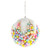 Pastel Candy Beads & White Fur Bauble (10cm)
