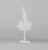White Fabric Christmas Moose Ballerina (32cm)