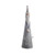 Grey Metal Santa With Star (20.5cm)