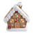 LED Snowy Gingerbread House with Present Stack