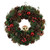 Red Baubles & Owl Wreath (36cm)