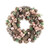 Frosted Pink Wreath with Cone & Baubles (36cm)