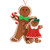 Double Gingerbread Hanging Ornament (12cm)