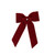 Red Velvet Bow on Clip (32cm)