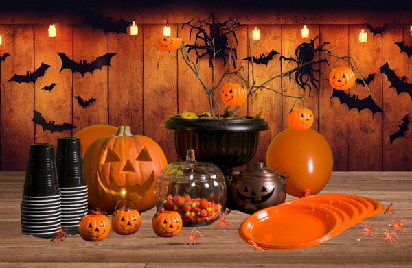 Halloween tableware pumpkins