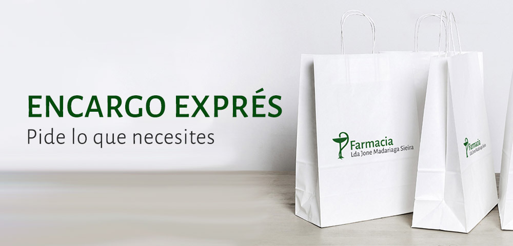 Encargo exprés en Farmacia Madariaga Sieira, en Raxó, Pontevedra