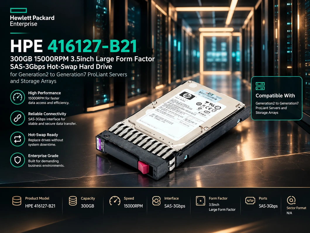 Where Legacy Servers Meet Relentless Speed: The HPE 416127-B21 300GB 15K SAS Storage Powerhouse