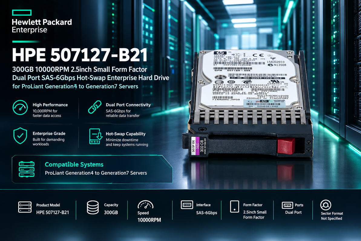 Powering Legacy Servers with Confidence: The HPE 507127-B21 300GB 10K SAS Storage Solution