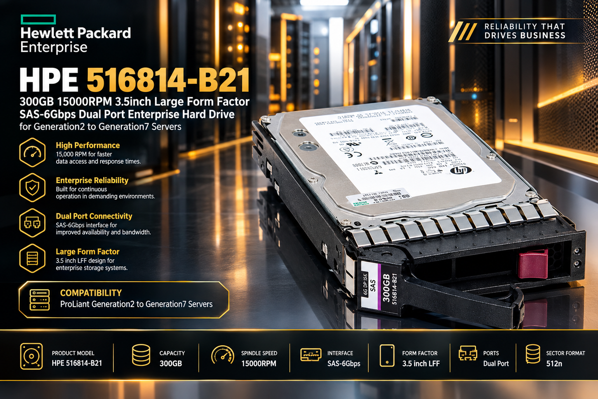 HPE 516814-B21: The 15K SAS Storage Workhorse for Legacy ProLiant Servers