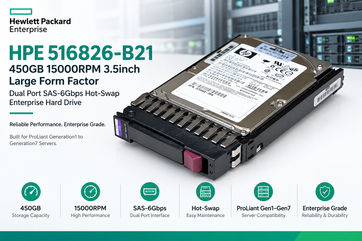 HPE 516826-B21: The 15K RPM SAS Powerhouse for Reliable Legacy ProLiant Server Storage