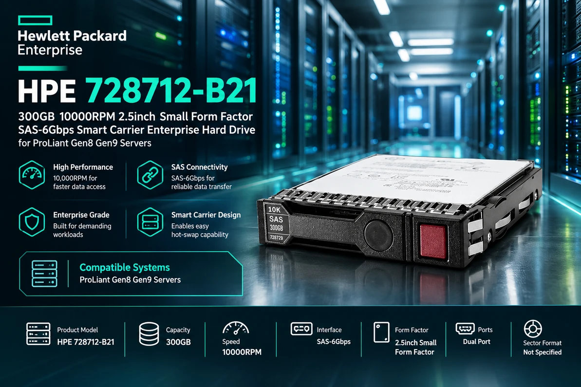 Where Smart Storage Meets 10K Speed: Unlocking the Power of HPE 728712-B21 Enterprise SAS