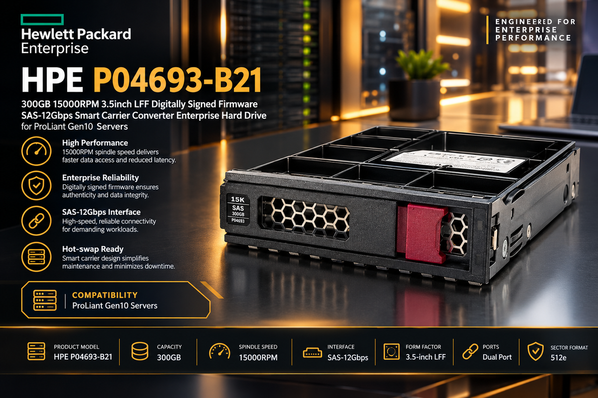 HPE 870755-B21: Unleash Enterprise Storage Power with 300GB of High-Speed 15K RPM Performance