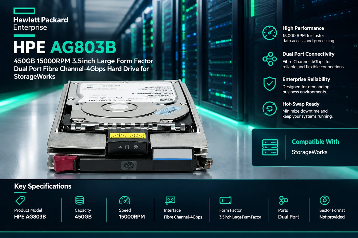HPE AG803B 450GB: A Legacy Storage Drive Engineered for Enterprise Performance