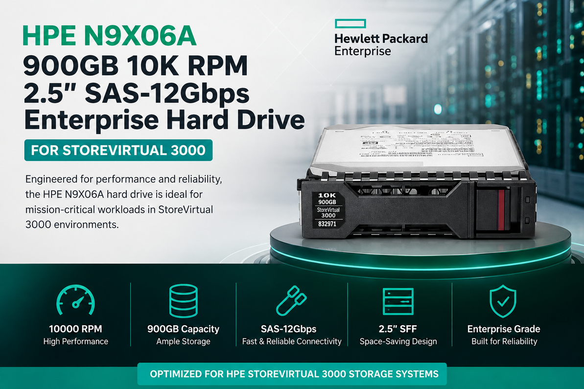 Power Up StoreVirtual: Exploring the HPE N9X06A 900GB 10K RPM SAS Enterprise Hard Drive