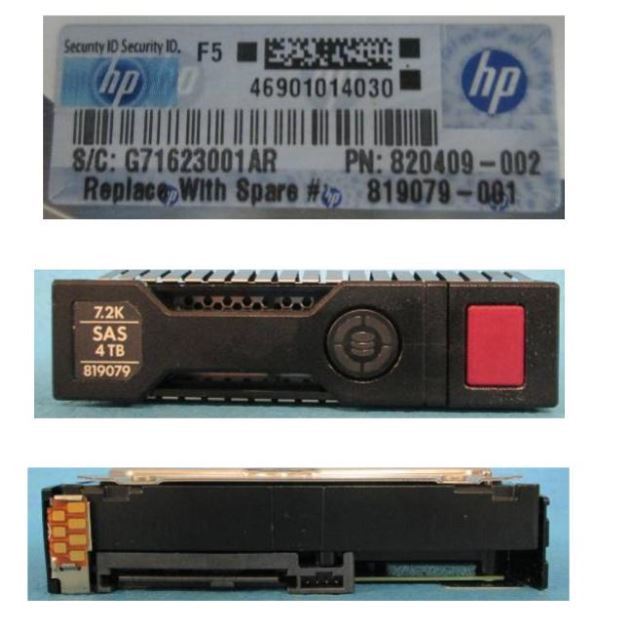 Genuine HP 651314-001 3.5-inch HDD Caddy Tray – For G8 G9 Servers – Black, Rigid Plastic, With Screws