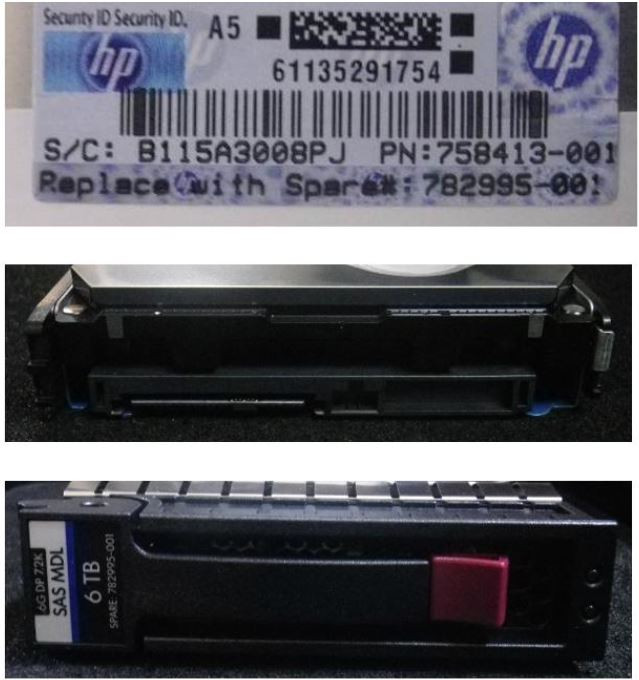 HPE 758413-001 6TB 7200RPM 3.5in SAS-6G Midline G4-G7 HDD