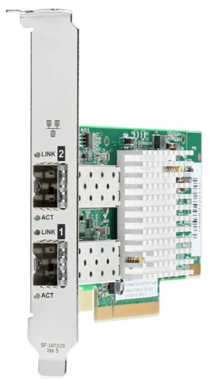 HPE 727055-B21 10GbE 2-Port 562SFP+ Network Adapter for G9 G10 Servers