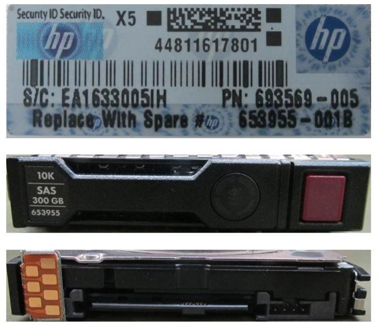 HPE 652564-B21 300GB 10kRPM 2.5in SAS-6G SC Enterprise G8 G9 HDD