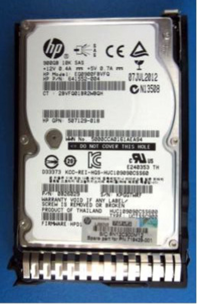 HPE 719429-001 900GB 10kRPM 2.5in SAS-6G SC Enterprise G8 G9 HDD