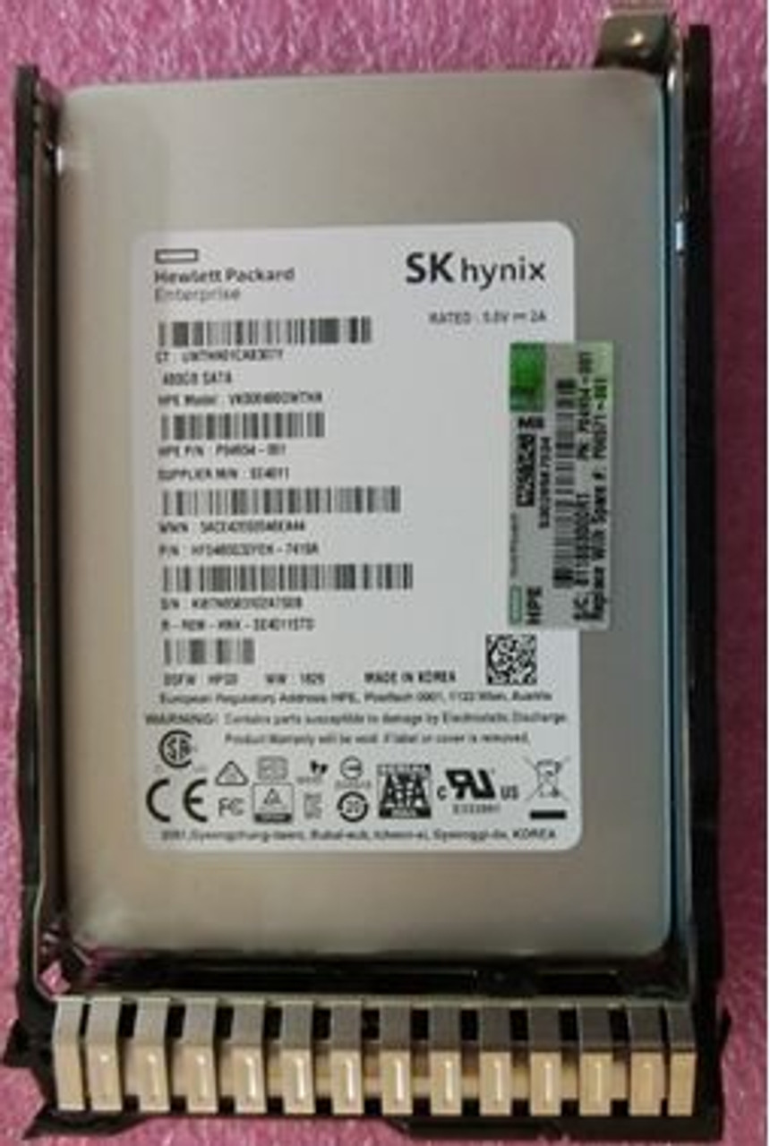 HPE P06571-001 480GB 2.5in DS SATA-6G SC Read Intensive G9 G10 SSD