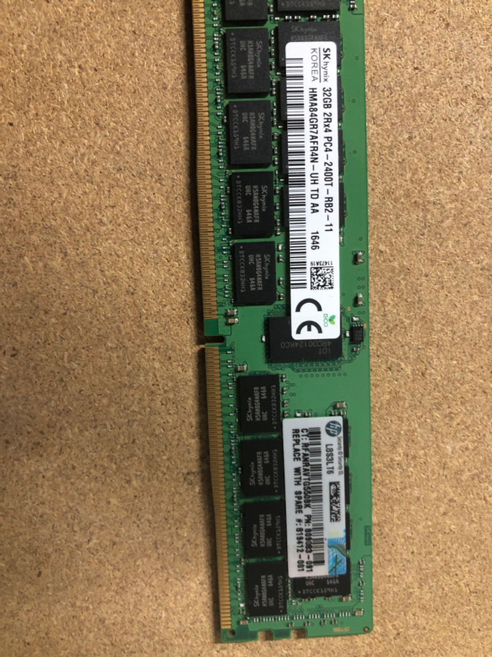 HPE 819412-001 32GB 2400MHz 288P 2-Rank ECC Reg DDR4 Memory for G9,  Wholesale 819412-001, Price 819412-001