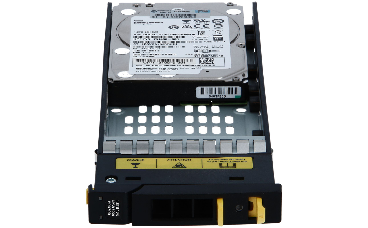 HPE StoreServ 8000 K2P94B 1.8TB 10kRPM 2.5in SAS-12G 3PAR HDD