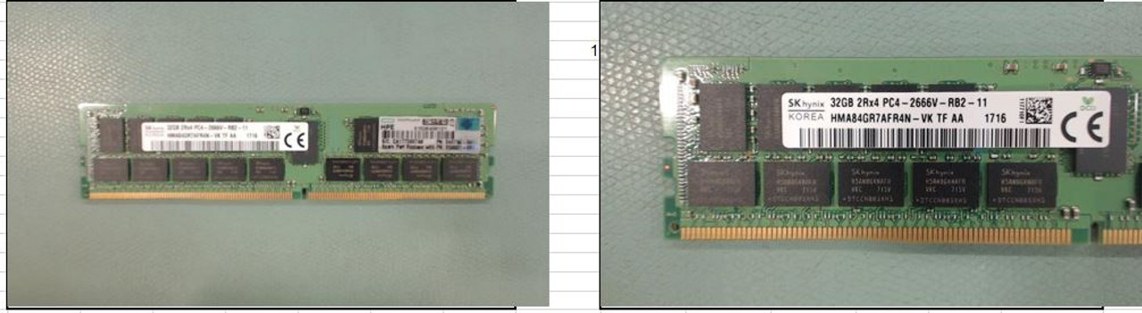 HPE 840758-091 32GB 2666MHz 288Pin ECC Reg DDR4 SDRAM Memory for 