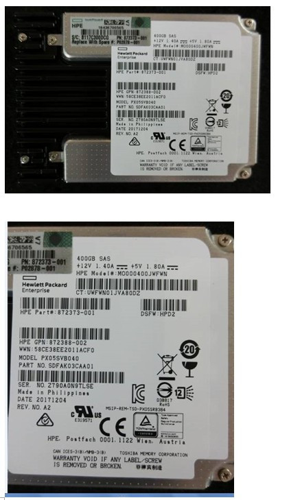 HPE P04525-B21 400GB 2.5in DS SAS-12G SC Mixed Use G9 G10 SSD