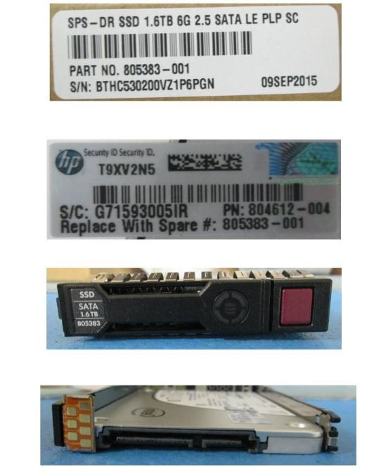 HPE 804631-B21 1.6TB 2.5in DS SATA-6G SC Mixed Use G9 G10 SSD