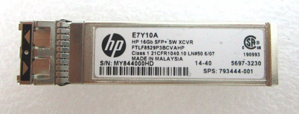 HPE E7Y10A 16Gb Fibre Channel Short Wave SFP+ Transceiver Module