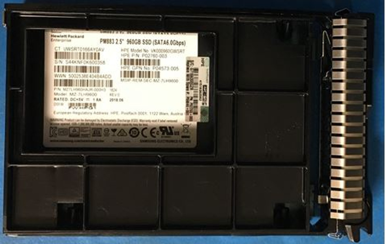 HPE P09689-B21 960GB 3.5in DS SATA-6G SCC Read Intensive G9 G10