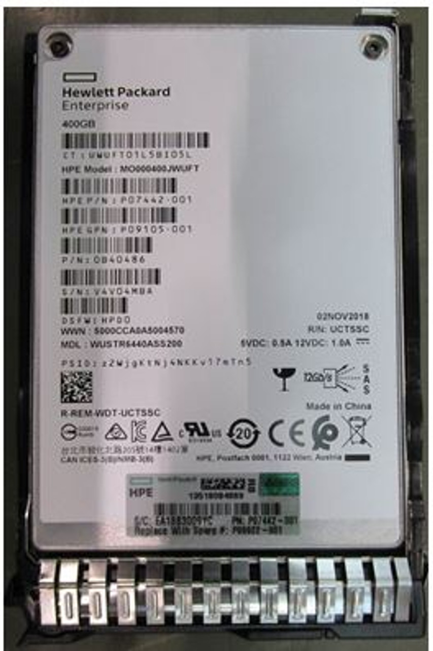 HP P09098-B21 400ギガバイト SAS WI SFF SC DS SSD-