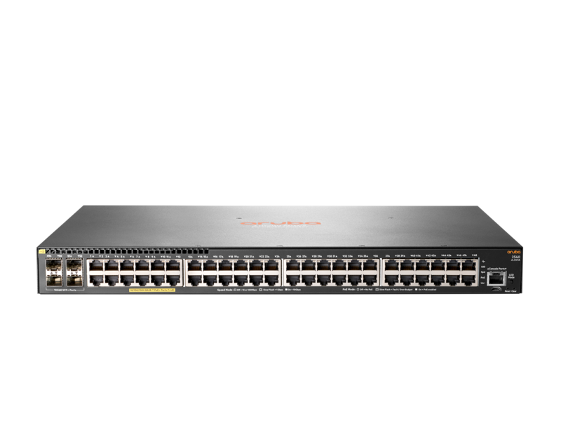 HPE Aruba AP535 2台 新品 設置金具 PoEスイッチ コンソール HPE JL357A#ABA Aruba 2540 48G PoE+ 4SFP+ 48-Ports Managed Switch