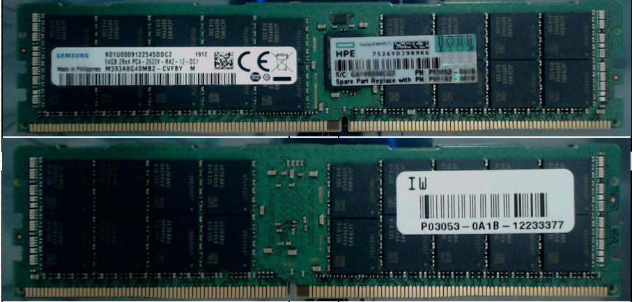 HPE P06192-001 64GB 2Rx4 DDR4-2933 CL21 ECC Reg LRDIMM Smart