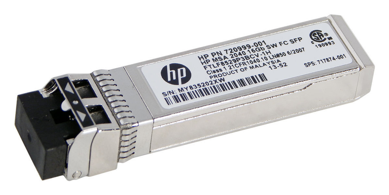 HPE MSA 2040 720999-001 16Gb Short Wave FC SFP+ 4-Pack Transceiver