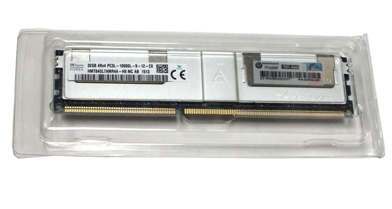 HPE 664693-001 32GB Quad Rank x4 DDR3-1333 LRDIMM CAS-9 LP Memory