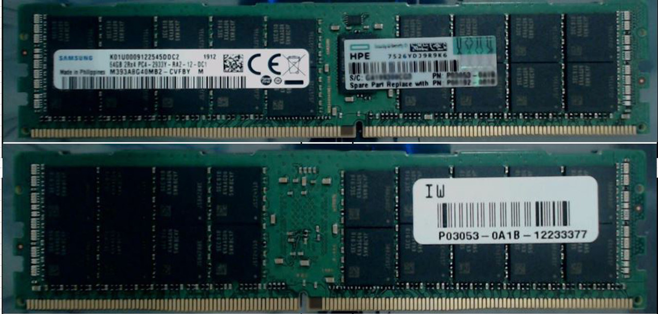 HPE SmartMemory - DDR4 - module - 64 Go - DIMM 288 broches - 2933 MHz /  PC4-23400 - mémoire enregistré (P00930-B21)