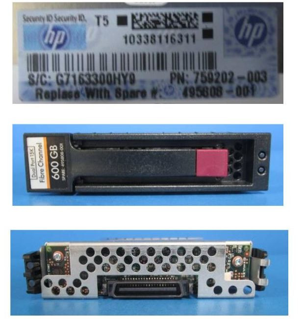 HP 600GB 15K Fibre Channel Hard Drive – 3.5" EVA, 531995-001, AP751A, AP751B