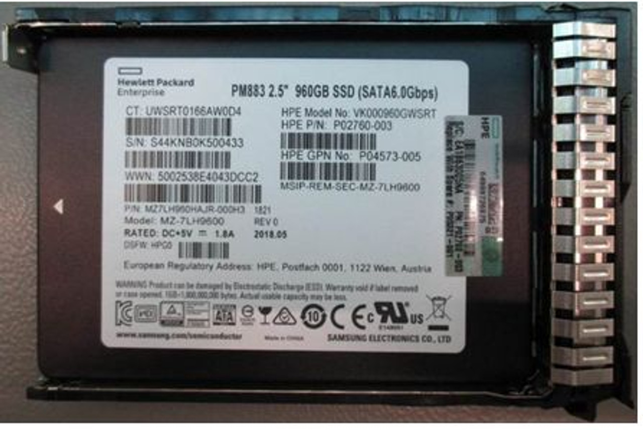 HP P09689-B21 960GB SATA Ri Lff Scc DS SSD :B07PKXR741:World