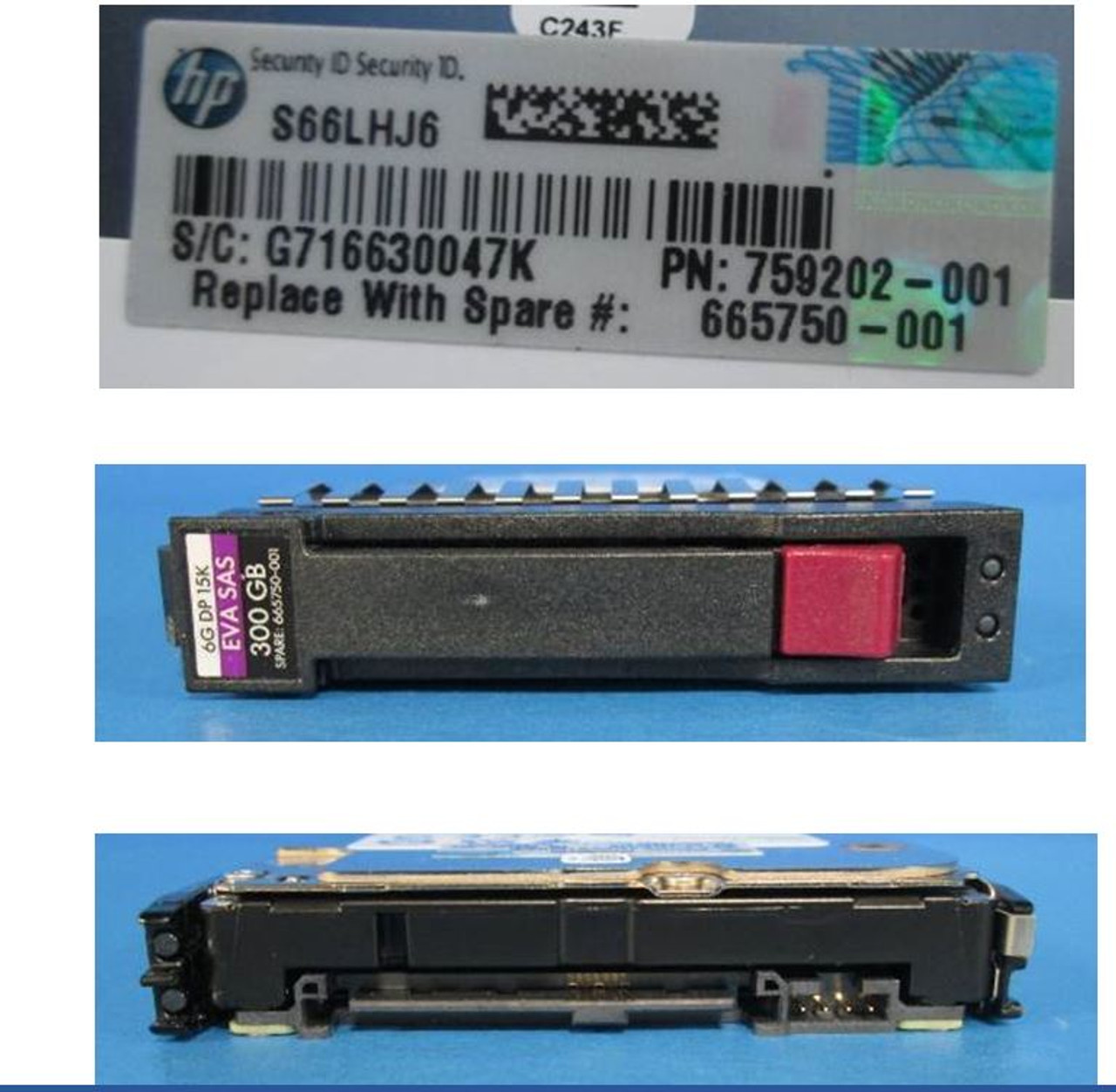 HPE EH0300FCBVC 300GB 15kRPM 2.5in SAS-6G HDD for M6625