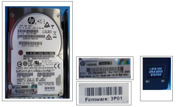 HPE StoreServ 8000 K2P94A 1.8TB 10kRPM 2.5in SAS-12G 3PAR HDD