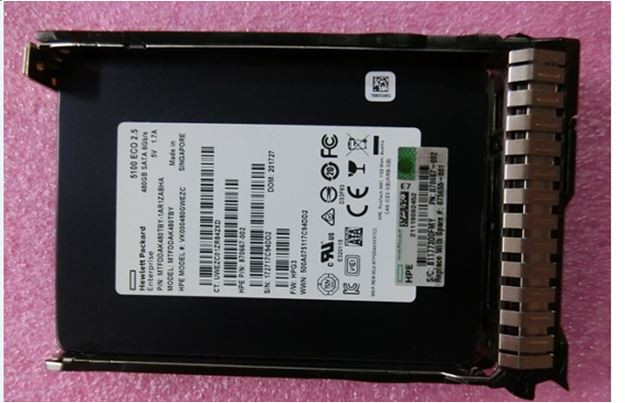 HPE 875509-B21 480GB 2.5in DS SATA-6G SC Read Intensive G10 SSD