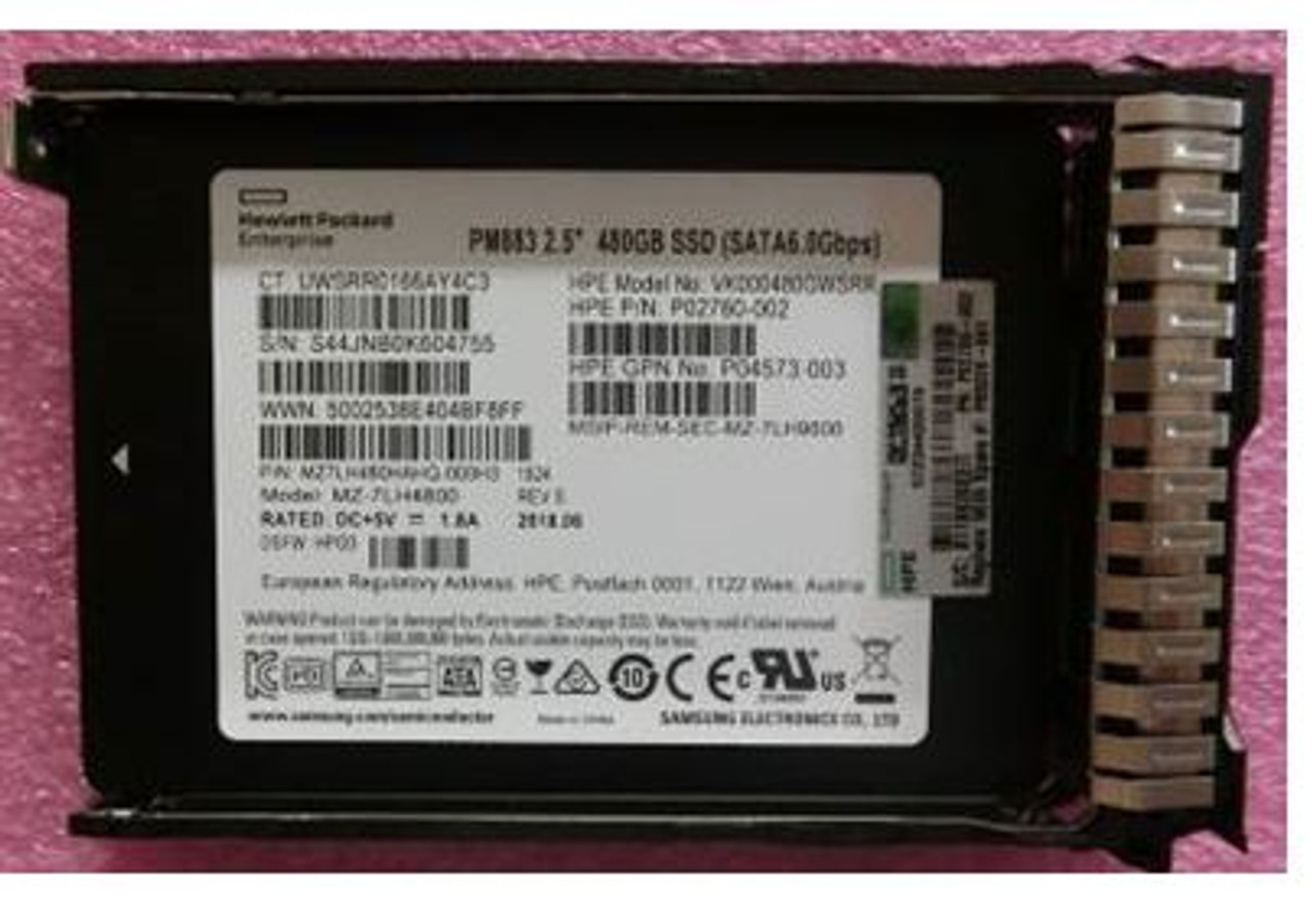 HPE P05320-001 480GB 2.5in DS SATA-6G SC Read Intensive G10