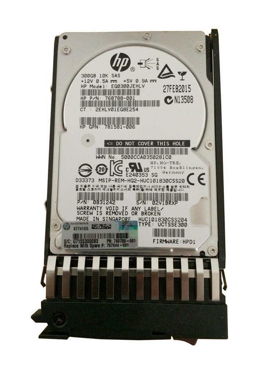 Hewlett Packard Office Dual Port Enterprise Hard Drive Hot-Swap 300  Serial_Interface MB Cache 2.5-Inch Internal Bare or OEM Drives J9F40A 